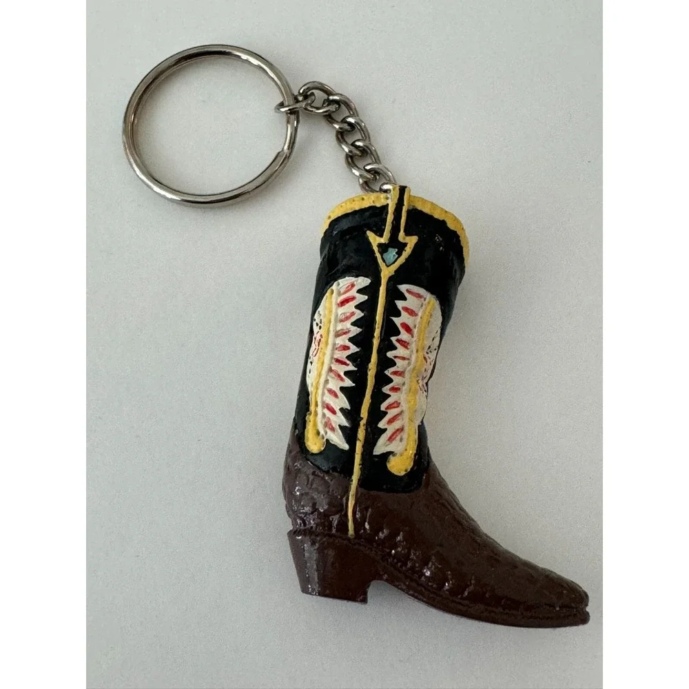 Boot Keychain Key‎ Ring Multi-Color Resin Like